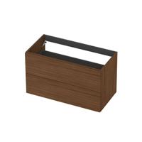 INK - Onderkast 2L Decor Softclose Tbv Greep - 900x450x520 Mm - Warm Walnoot - thumbnail