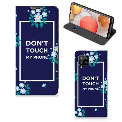 Samsung Galaxy A42 Design Case Flowers Blue DTMP Samsung Galaxy A42 Design Case Flowers Blue DTMP