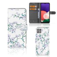 Samsung Galaxy A22 5G Uniek Hoesje Blossom White - thumbnail