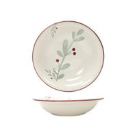 Bord diep 'Berry' rood Ø20,5cm - thumbnail