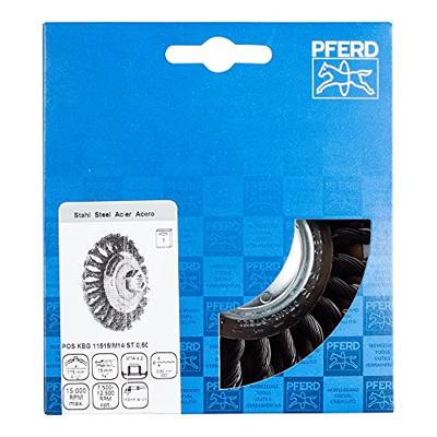 PFERD TOOLS 43315001 Schijfborstel getordeerd KBG Ø 115 x 15 mm M14 staaldraad-Ø 0,50 voor haakse slijpers 1 stuk(s)