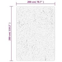 Vloerkleed hoogpolig glanzend 200x280 cm antracietkleurig - thumbnail