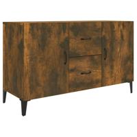 Dressoir 100x36x60 cm bewerkt hout gerookt eikenkleurig - thumbnail