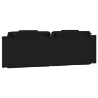 Hoofdbordkussen 160 cm kunstleer zwart - thumbnail