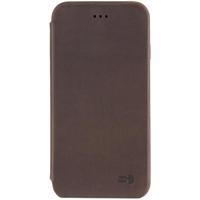 Senza Raw Skinny Leather Booklet Apple iPhone 6/6S Chestnut Brown - thumbnail
