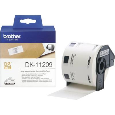 Brother DK-11209 Rol met etiketten 62 x 29 mm Papier Wit 800 stuk(s) Permanent hechtend DK11209 Adresetiketten Brother DK-11209 Rol met etiketten 62 x 29 mm Papier Wit 800 stuk(s) Permanent hechtend DK11209 Adresetiketten