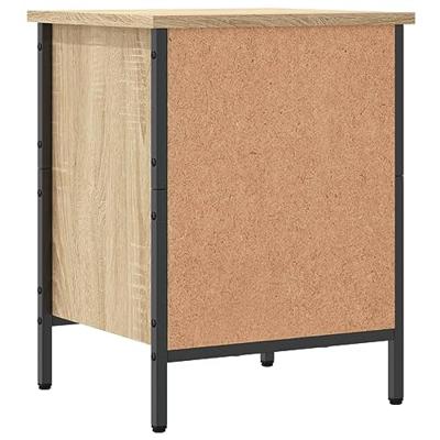 VidaXL Schoenenkast 38x35x50 cm bewerkt hout sonoma eikenkleurig