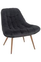 Artistiq Fauteuil 'Jurre' Velvet, kleur Grijs - thumbnail