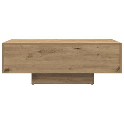 Salontafel 85x55x31 cm bewerkt hout artisanaal eikenkleurig Salontafel 85x55x31 cm bewerkt hout artisanaal eikenkleurig