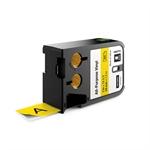 Dymo XTL tape ft 24 mm, zwart op geel, vinyl - thumbnail