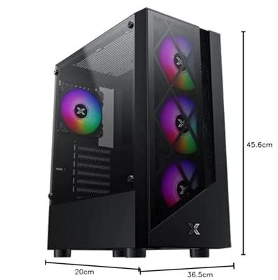 XIGMATEK Duke Mid-Tower ATX-behuizing - Zwart