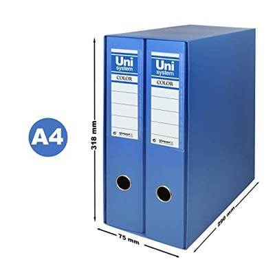 Map met hendelboog Unipapel 2 Onderdelen Blauw A4 31,8 x 29 x 7,5 cm