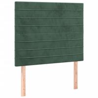 Bedframe zonder matras 90x200 cm fluweel donkergroen - thumbnail