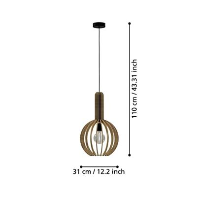 Eglo Houten hanglampVelasco Ø 31cm - 900151