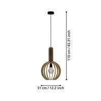 Eglo Houten hanglampVelasco Ø 31cm - 900151 - thumbnail