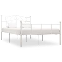 Bedframe metaal wit 140x200 cm - thumbnail