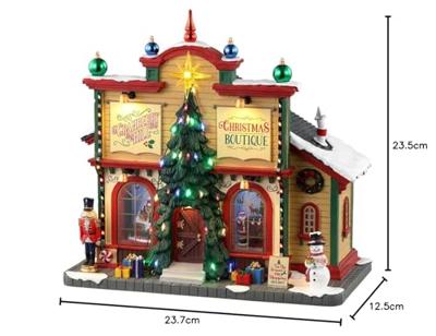 Cranberry Hill Christmas Boutique B/O (4.5V) Kersthuisje LEMAX - Lemax