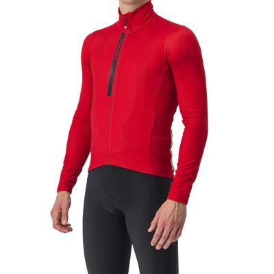 Castelli Entrata Thermal fietsshirt lange mouw rich red/black heren XXL Castelli Entrata Thermal fietsshirt lange mouw rich red/black heren XXL