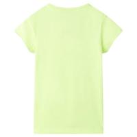 Kindershirt 92 fluorescerend geel - thumbnail
