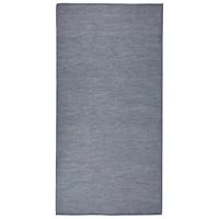 VidaXL Buitenkleed platgeweven 100x200 cm blauw - thumbnail