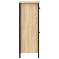 Dressoir 70x30x80 cm bewerkt hout sonoma eikenkleurig - thumbnail