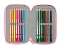 Schooletui met Accessoires Barbie Painterly Roze Hemelsblauw 12,5 x 19,5 x 5,5 cm 37 Onderdelen - thumbnail