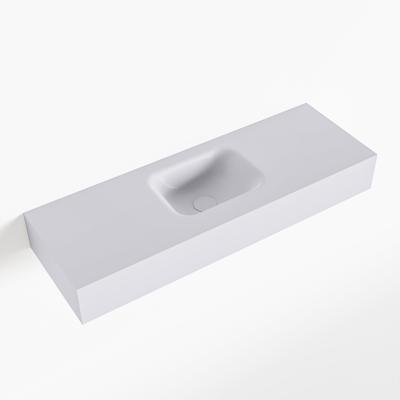 MONDIAZ LEX Cale vrijhangende solid surface wastafel 90cm. Positie wasbak midden MONDIAZ LEX Cale vrijhangende solid surface wastafel 90cm. Positie wasbak midden