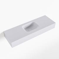 MONDIAZ LEX Cale vrijhangende solid surface wastafel 90cm. Positie wasbak midden - thumbnail