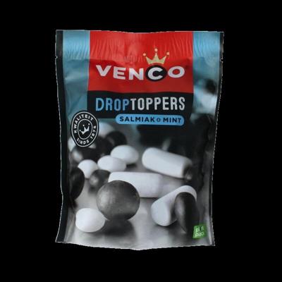 Venco Droptoppers salmiak mint 225 Gram Venco Droptoppers salmiak mint 225 Gram