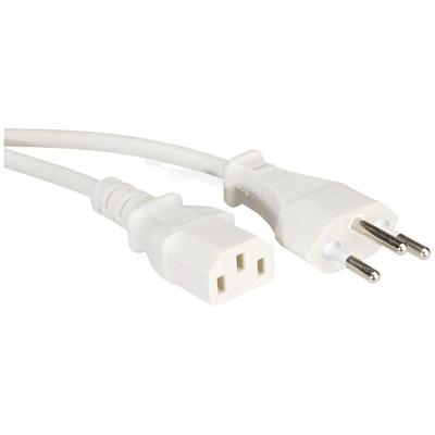 VALUE voedingskabel (CH), wit, 1,8 m