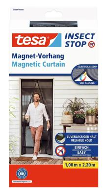 tesa Fliegengitter 55394-00000-00 Magneetgordijn (b x h) 1.00 m x 2.20 m Antraciet 1 stuk(s)