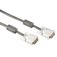 Hama 75045076 DVI-D Single Link Kabel met Mannelijk/Mannelijke Connector 1,8 m Grijs - thumbnail