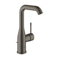Grohe Wastafelmengkraan Essence 1 Hendel Met Waste L Hard Graphite Geborsteld - thumbnail