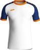 JAKO 4224 Shirt Iconic Km - Wit/Sportroyal/Fluo Oranje - 3XL
