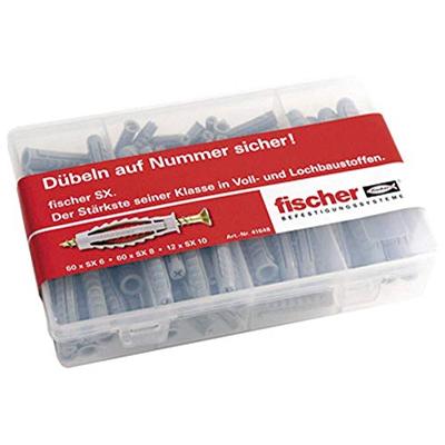 Fischer 41648 Meister-Box SX Assortimentsdoos pluggen 132 onderdelen Fischer 41648 Meister-Box SX Assortimentsdoos pluggen 132 onderdelen
