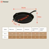 Petromax Grill Fire Skillet gp30 met steel bak-/braadpan - thumbnail