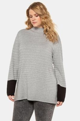 Ulla Popken Pullover, opstaande kraag - Grote Maten
