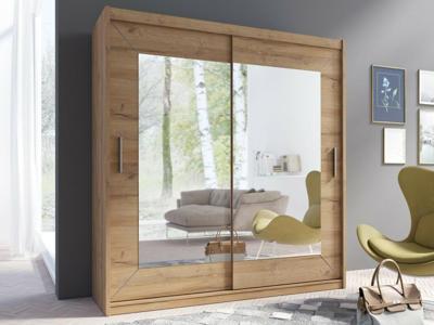 Kast ALHAMBRA 2 schuifdeuren 200 cm grandson eik met spiegel Kast ALHAMBRA 2 schuifdeuren 200 cm grandson eik met spiegel