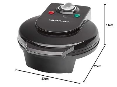 Clatronic 261 679 wafelijzer 5 wafel(s) Zwart 1200 W
