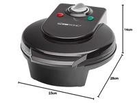 Clatronic 261 679 wafelijzer 5 wafel(s) Zwart 1200 W - thumbnail