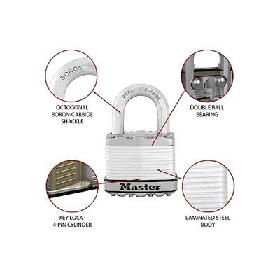 Masterlock Hangslot, volmessing 50 mm - M5EURDCC M5EURDCC