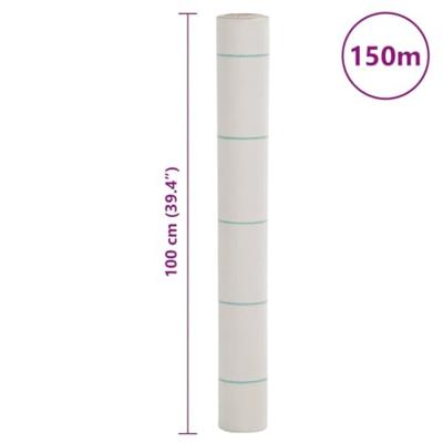 VidaXL Worteldoek 1x150 m polypropeen wit