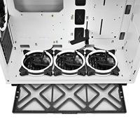 Sharkoon pure steel rgb midi tower behuizing (wit | 2x usb-a | rgb | tempered glass) - thumbnail