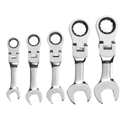 Dragon-Tools Steek - Ring Ratel Knik - Kort - 10 t/m 19 mm - 5 delig Dragon-Tools Steek - Ring Ratel Knik - Kort - 10 t/m 19 mm - 5 delig