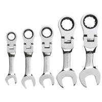 Dragon-Tools Steek - Ring Ratel Knik - Kort - 10 t/m 19 mm - 5 delig - thumbnail