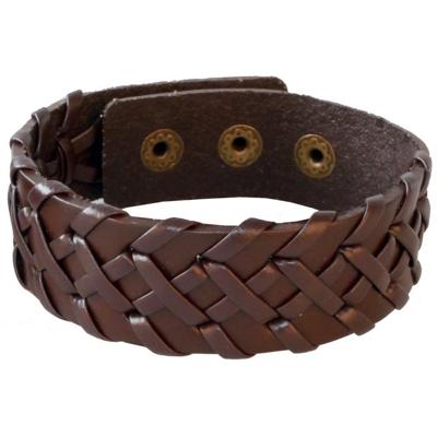 LGT JWLS Verstelbare Leren Armband in Bruin