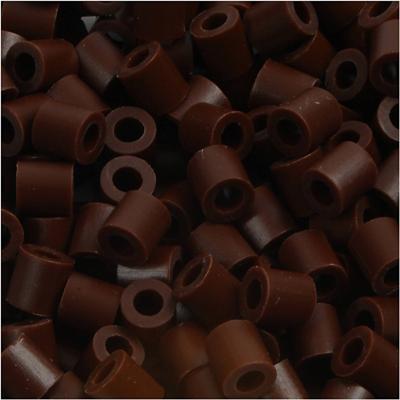 NABBI Foto kralen, afm 5x5 mm, gatgrootte 2,5 mm, medium, bruin (3), 1100 stuk/ 1 doos
