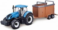 Bburago tractor NewHolland 17.315HD veetransport frictie10cm - thumbnail