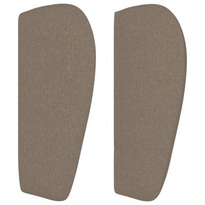 Boxspring met matras stof taupe 100x200 cm