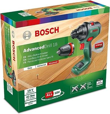 Bosch Groen Advanced Drill 18 Accu Schroefboormachine | 2 standen | 18V | Excl. accu's en lader | In doos - 06039B5009